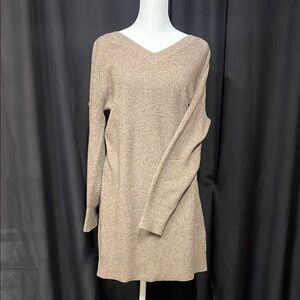 NW Old Navy Tan Knit Sweater Dress